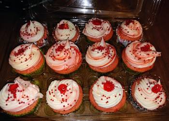 Best Recipe Strawberries and Cream filled Cupcakes Delicious Nutritious