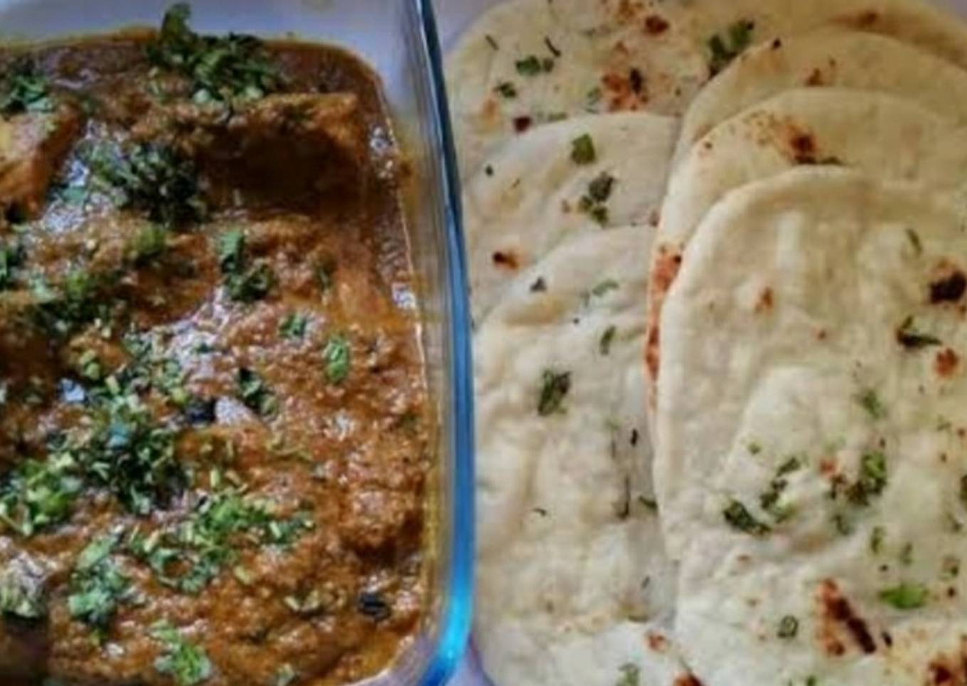 Kadhai Paneer With Stuffed Naan