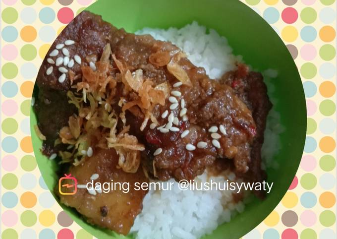 Langkah Mudah untuk Membuat Semur daging santan Anti Gagal