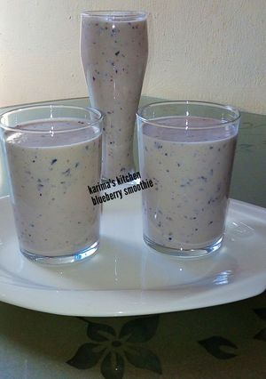 A picture of Blueberry smoothie.