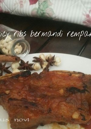 Foto resep Spicy ribs bermandi rempah