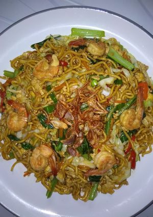 Foto resep Mie telur udang enak dan simple