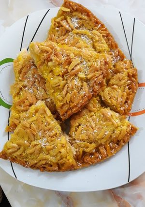 عکسی از دستور شیرینی ملکه بادام