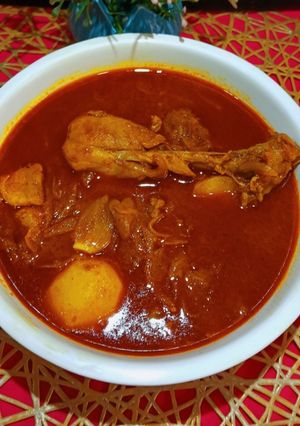 A picture of Chicken curry.