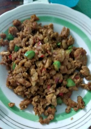 Foto resep Telur Orak Arik Kecap with Pete