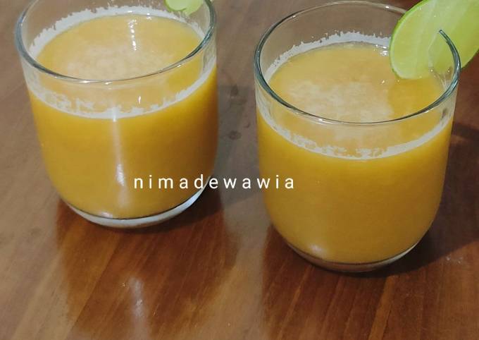 Easiest Way to Make Tasty Jus Melon Wortel Apel