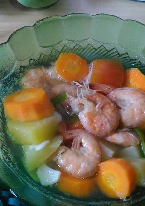 Foto resep Sup udang sayur