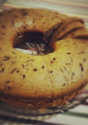 Foto resep Banana cake with chocolate sprinkle