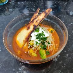 A picture of Texas Tortilla Soup.