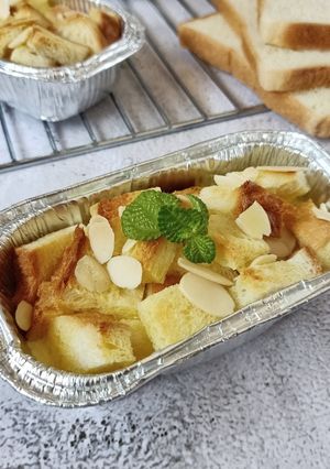 Foto resep Baked Almond Bread Pudding