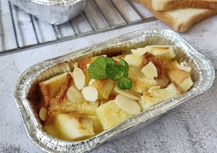 Baked Almond Bread Pudding