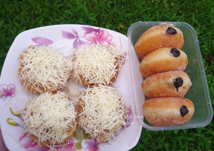 Bomboloni isi fla keju dan coklat