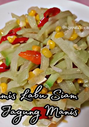 Foto resep TUMIS LABU SIAM & JAGUNG MANIS