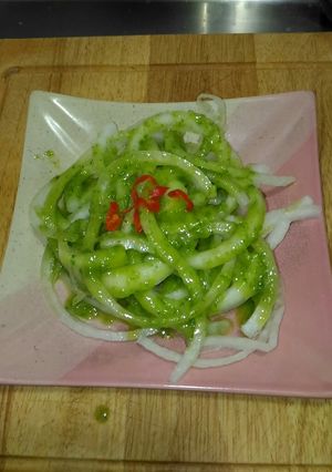 香蔥油醋佐洋蔥 的食譜成品照片