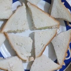 A picture of Chicken cucumber sandwiches...