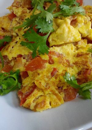 Foto resep dadar tomat