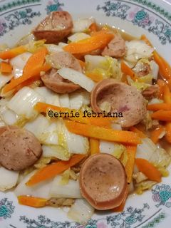 Foto resep Tumis Wortel Sawi Sosis