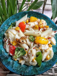 A picture of Homemade white sauce pasta recipe IN 5 EASY STEPS.