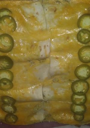 A picture of Easy chicken enchiladas.