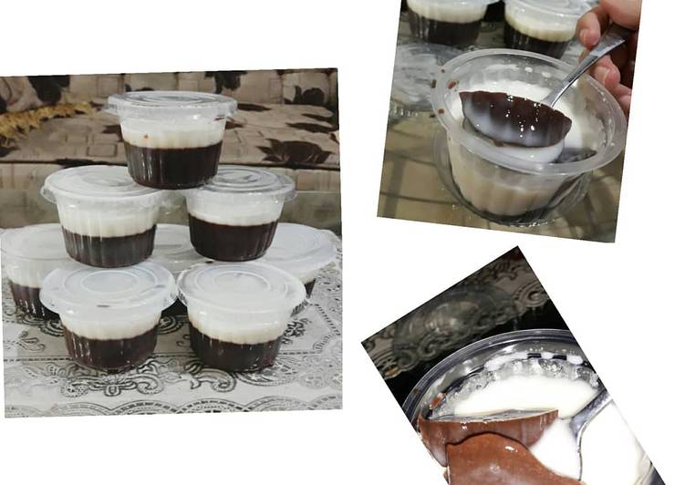Cara Menyiapkan Puding Coklat fla vanila Untuk Pemula!