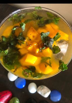 A picture of Quick fasting mango sarbat (mojito).