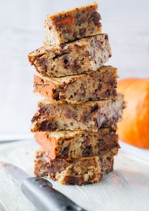 Une photo de Gâteau au chocolat🍫 et à la citrouille🎃