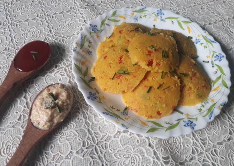 Recipe of Ultimate Oats and semolina idli