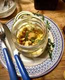 Millefoglie zucca e gorgonzola al timo e crumble di castagna