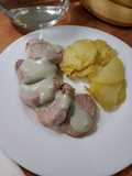 Solomillo de cerdo con salsa de cabrales