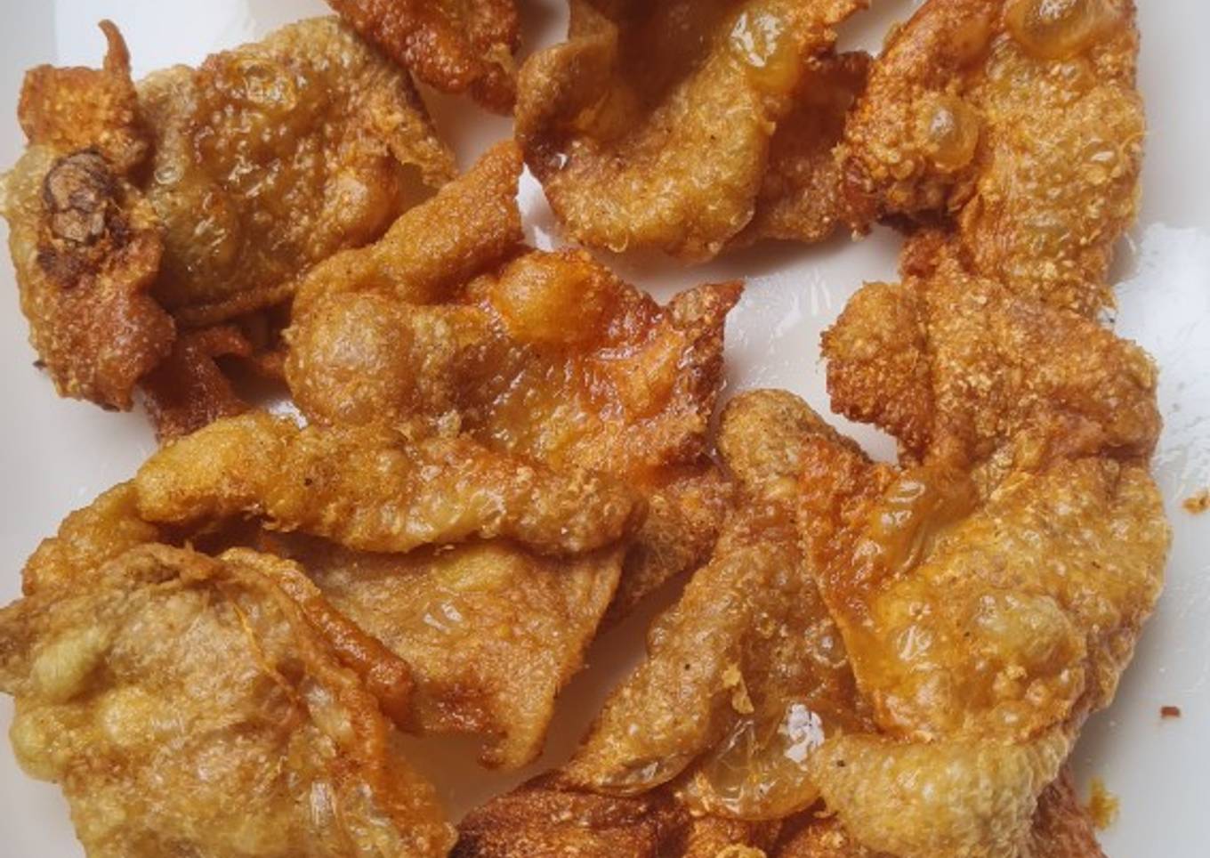 Kulit Ayam Crispy tanpa Tepung