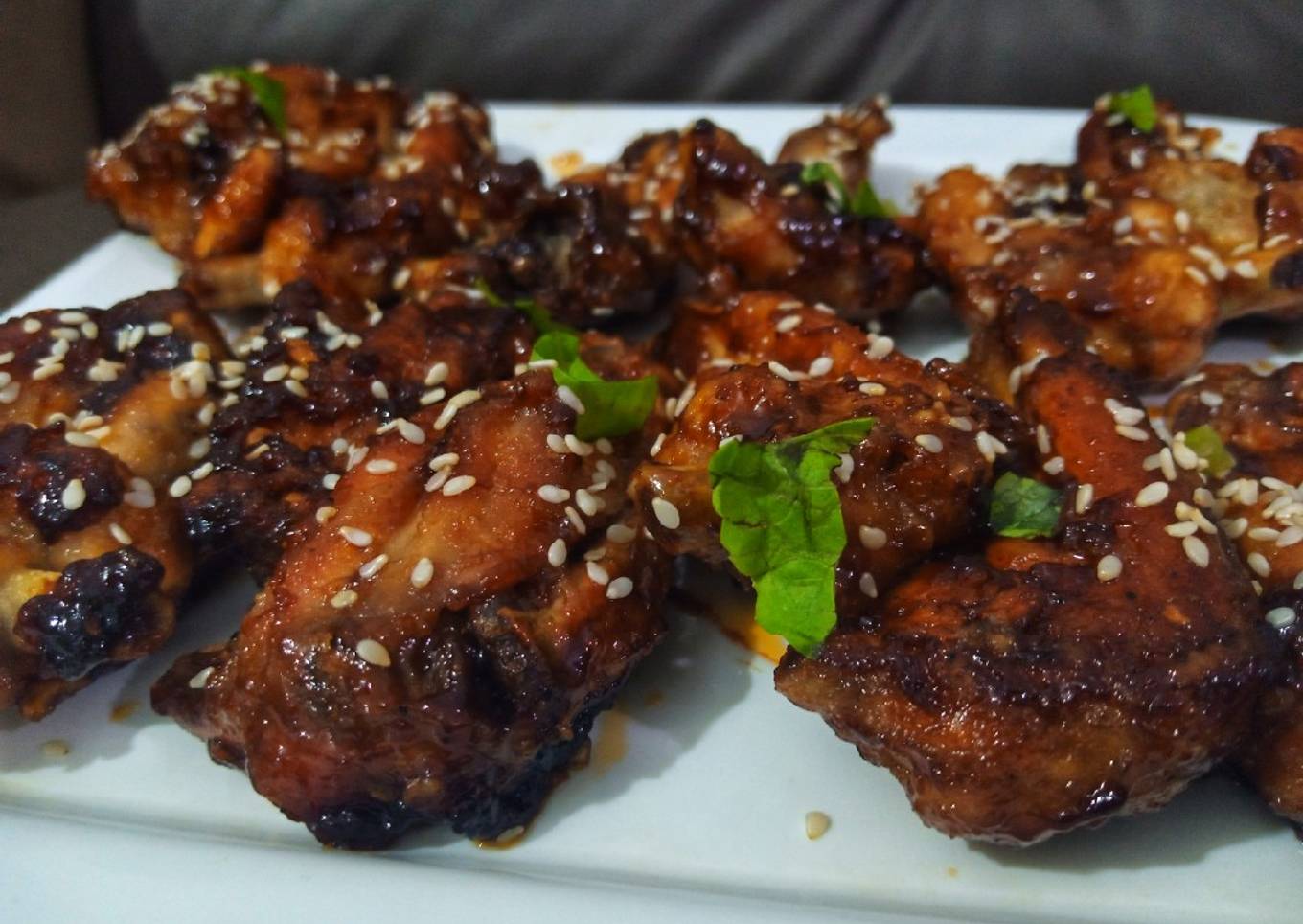 Honey bbq wings