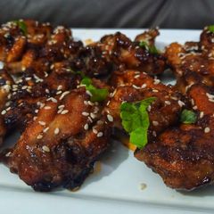 Honey bbq wings A picture of Honey bbq wings.