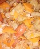 Salchi papas con huevo y cheddar😋❤️🇦🇷