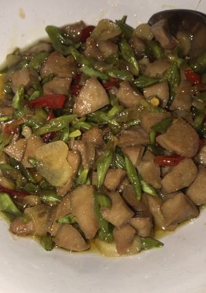 Foto resep Tumis baby buncis bakso