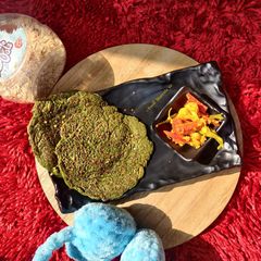 A picture of Spinach and Oats Savoury Pancakes.