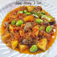 Sambal Goreng Jantung Ayam, Kentang, Pete রেসিপির প্রধান ছবি