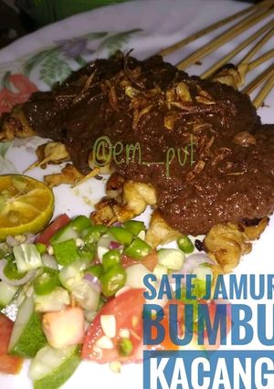 Foto resep Sate jamur bumbu kacang #7