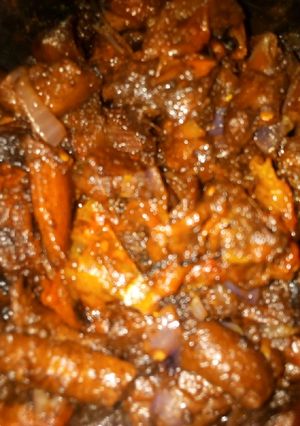 A picture of Wet fried matumbo.