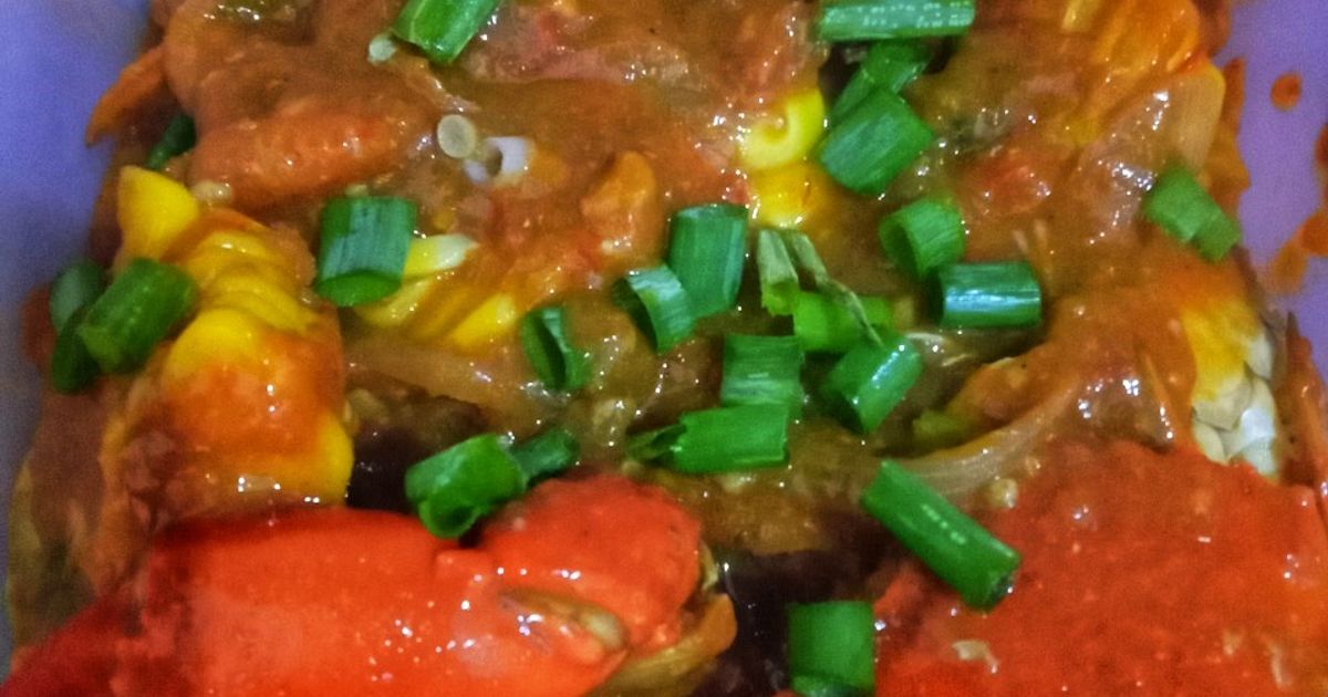 Kepiting udang saos padang