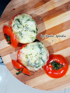 Foto resep Tomato Bowl with Creamy Spinach
