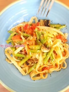 Foto resep Veggies Fettucini