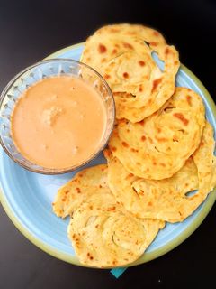 Foto resep Kuah Kari Tanpa Daging dengan Roti Prata