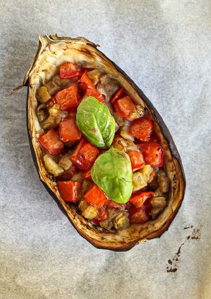Foto di Melanzana ripiena ai profumi d'estate