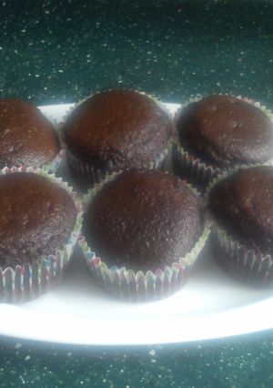 Foto resep double chocolate muffins 