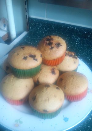 Foto resep Chocolate chip muffins simple tanpa mixer
