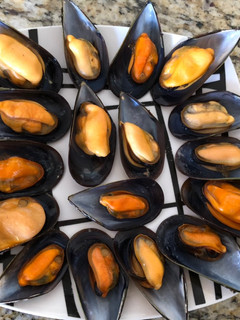Una foto de Mejillones al vapor