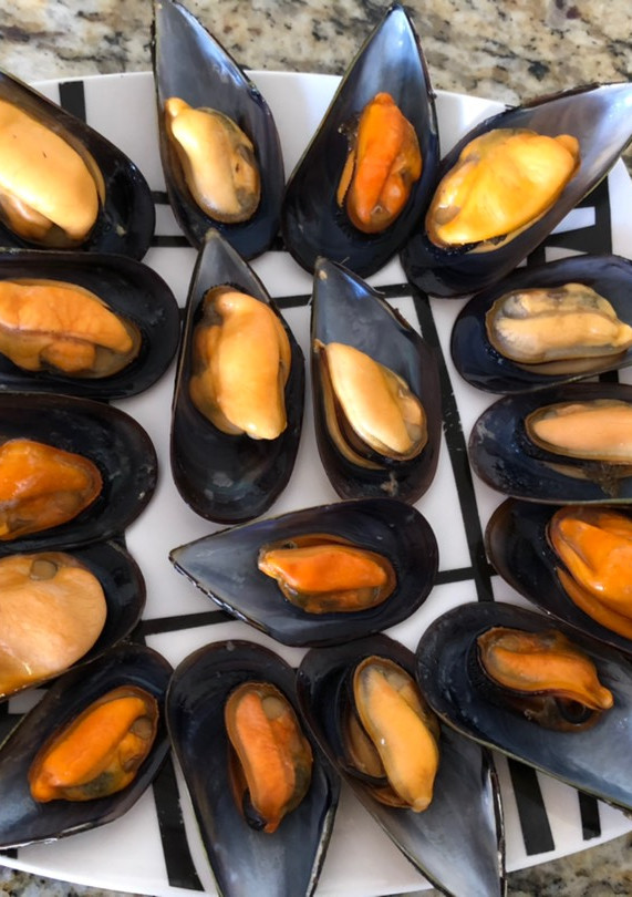 Una foto de Mejillones al vapor