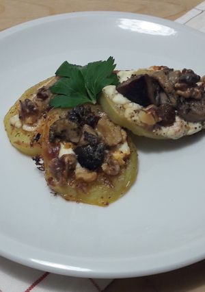 O poză a rețetei Bruschette din cartofi.