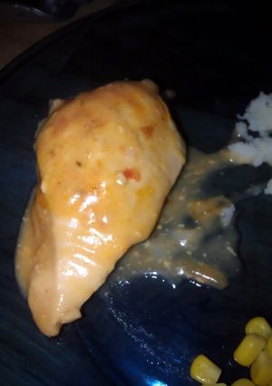 A picture of my creamy chicken breasts.
