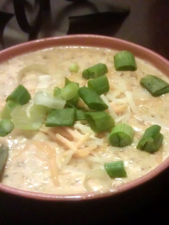 A picture of Creamy Potato Soup with Butternut Squash.